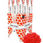 Cañón Confetti Corazones Rojos